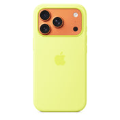 Coque en silicone MagSafe pour iPhone 17 Pro - Jaune fluo