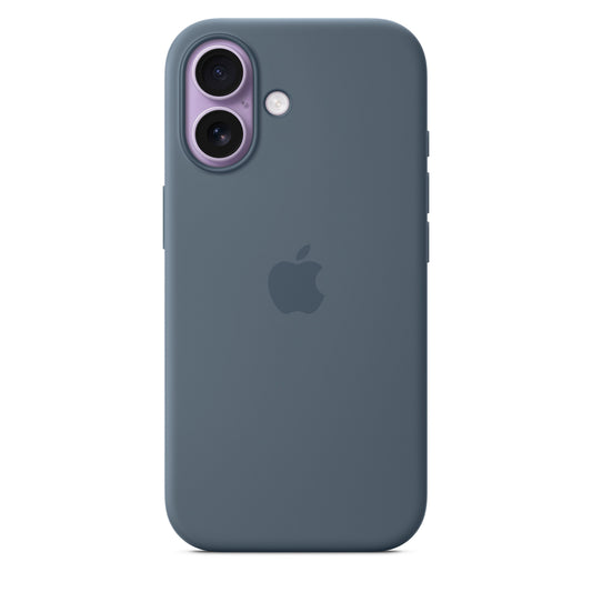 Coque en silicone MagSafe pour iPhone 17 - Bleu maritime