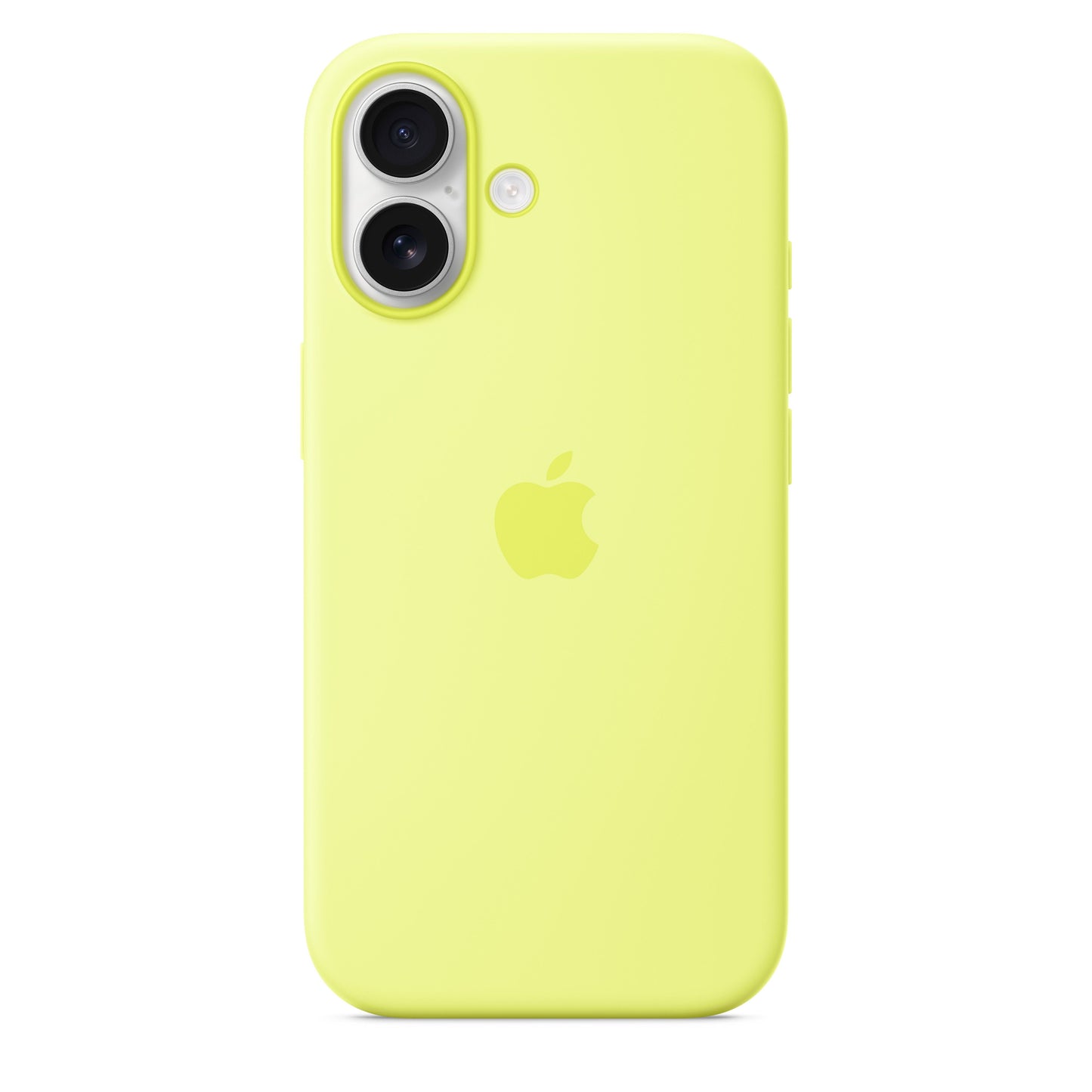 Coque en silicone MagSafe pour iPhone 17 - Jaune fluo