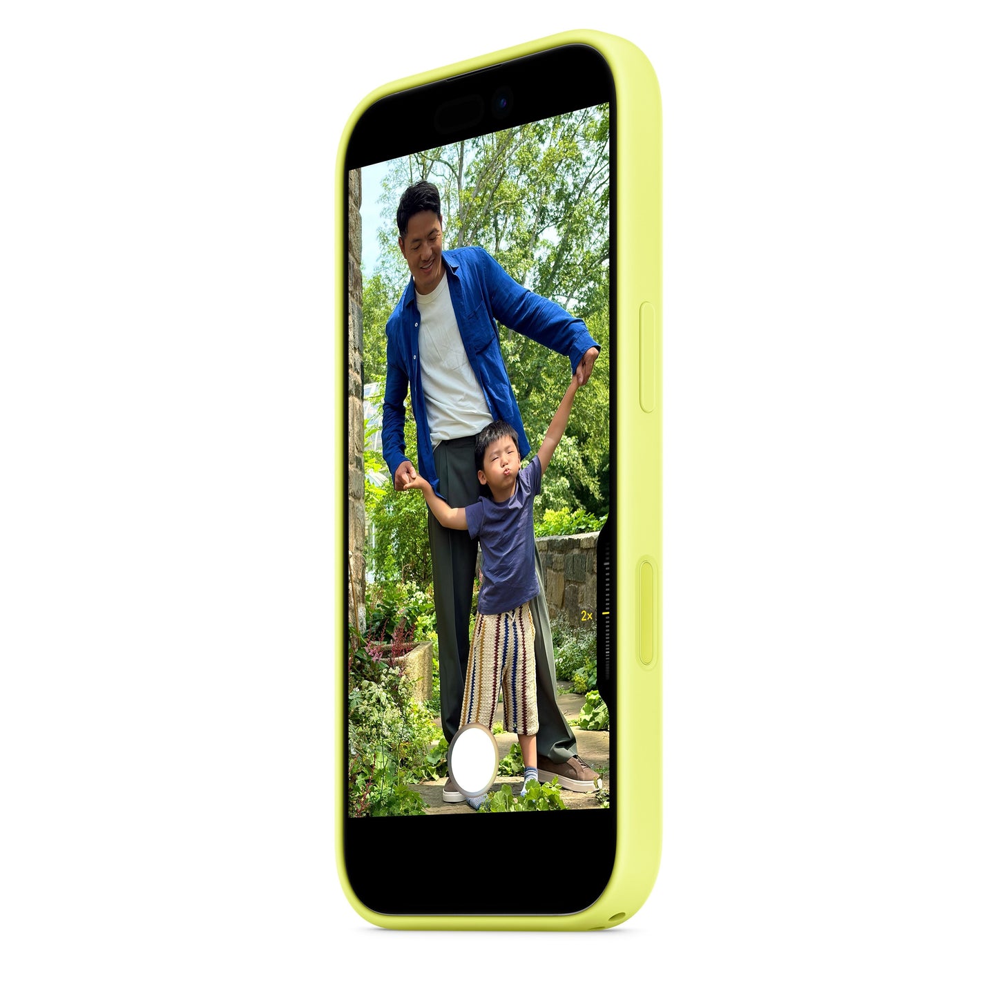 Coque en silicone MagSafe pour iPhone 17 - Jaune fluo
