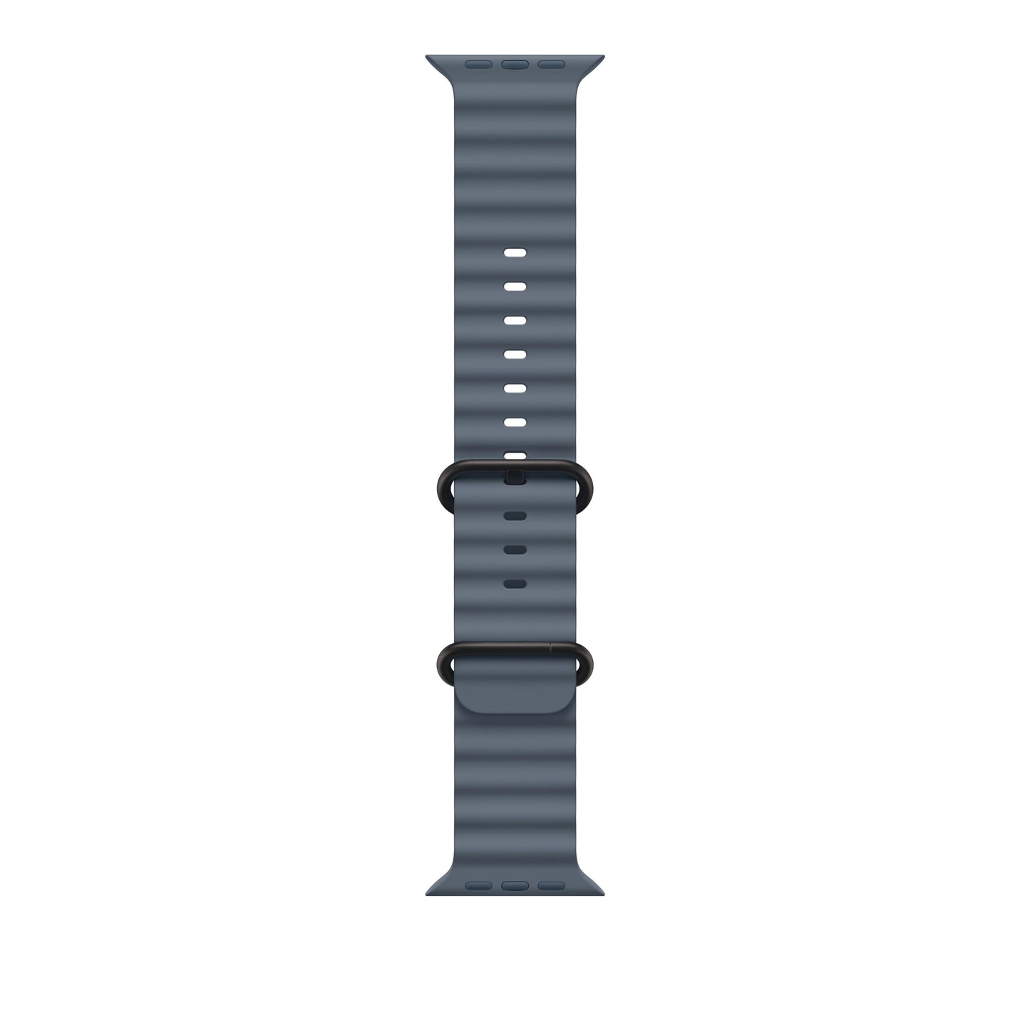 Bracelet Océan finition titane noir - 49 mm - Bleu maritime