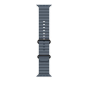 Bracelet Océan finition titane noir - 49 mm - Bleu maritime