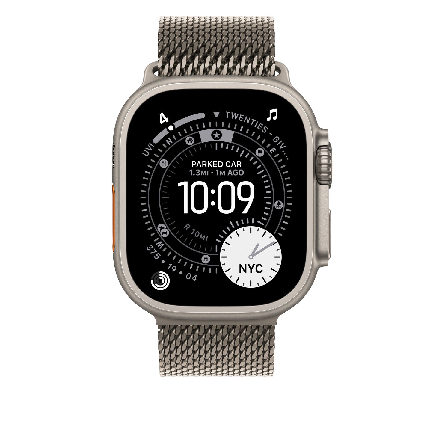 Bracelet Milanais - 49 mm - Titane naturel - Medium