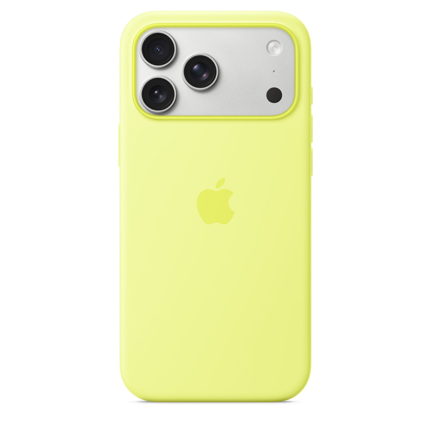 Coque en silicone MagSafe pour iPhone 17 Pro Max - Jaune fluo