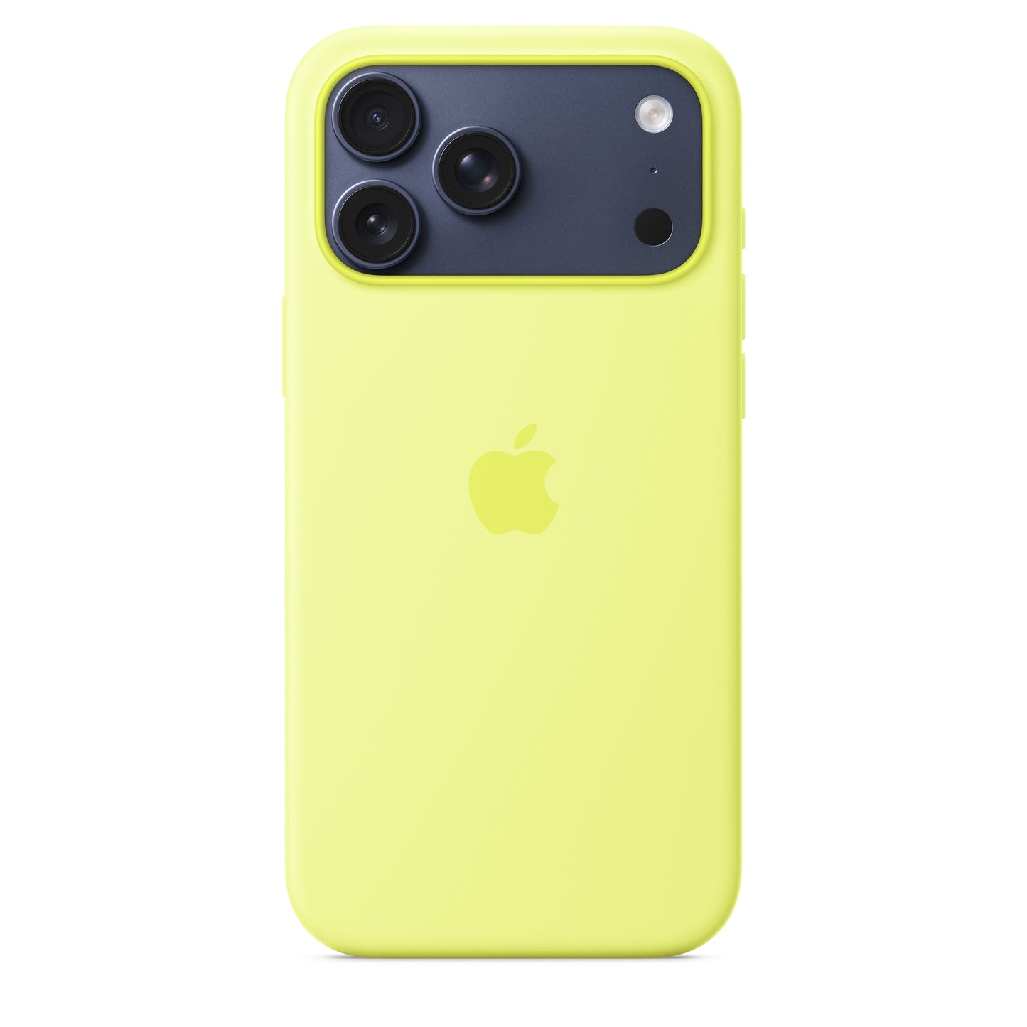 Coque en silicone MagSafe pour iPhone 17 Pro Max - Jaune fluo