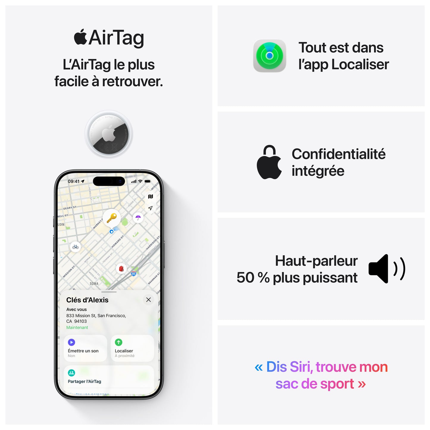 Lot de 4 AirTags