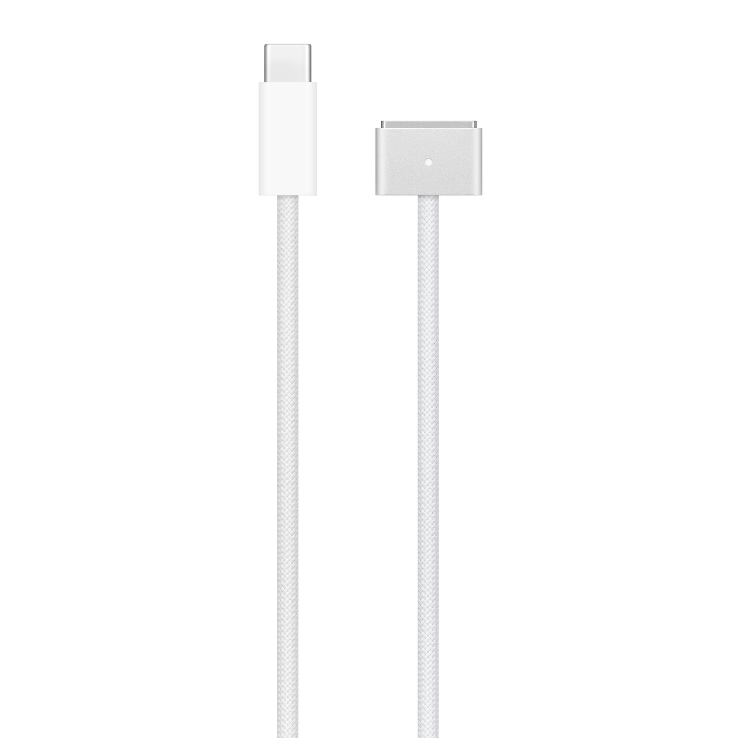 Cable USB-C vers Magsafe 3 - Tissé - 2 m - Argent