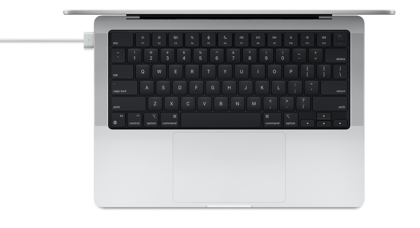 Cable USB-C vers Magsafe 3 - Tissé - 2 m - Argent
