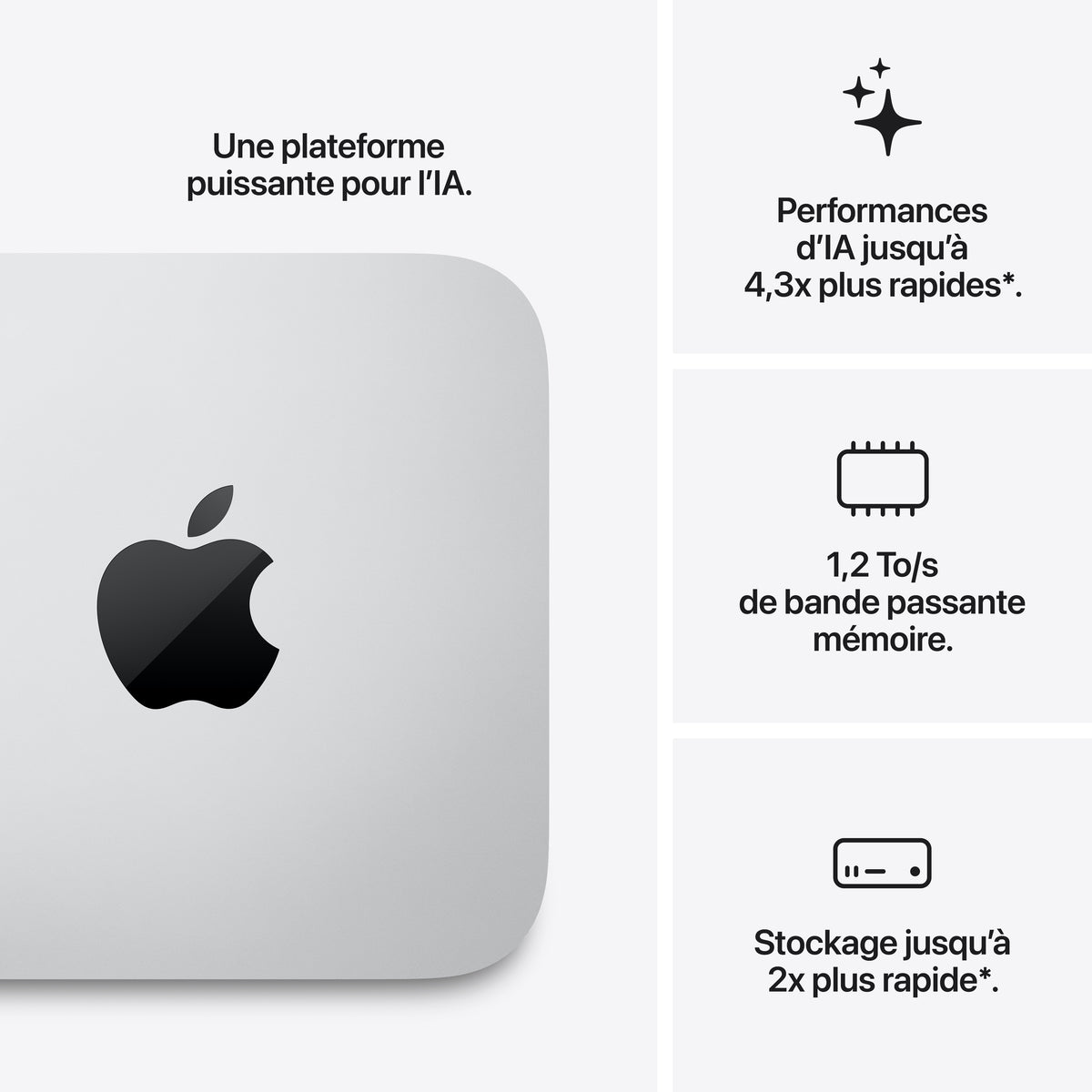 Mac Studio - Puce M5 Ultra [CPU 30 - GPU 64] - 96 Go - 1 To