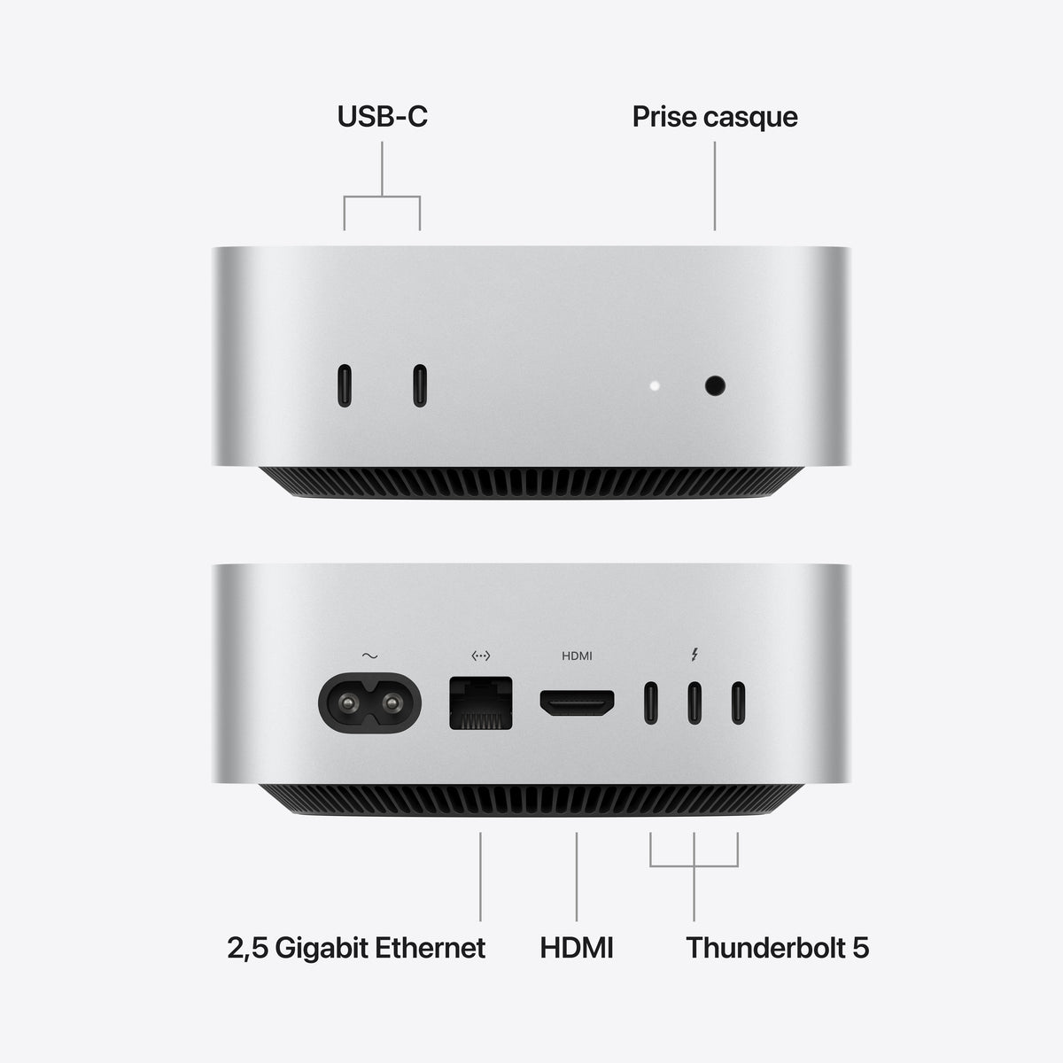 Mac mini - Puce M5 Pro [CPU 15 - GPU 16] - 24 Go - 512 Go