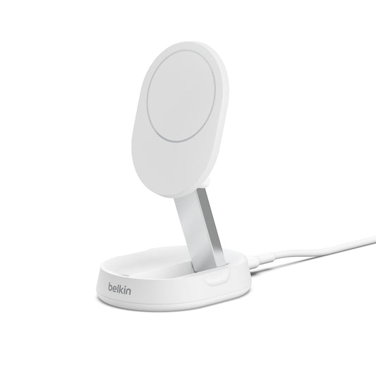 Belkin - Support pliable magnétique - Qi2 - 15 W - Blanc