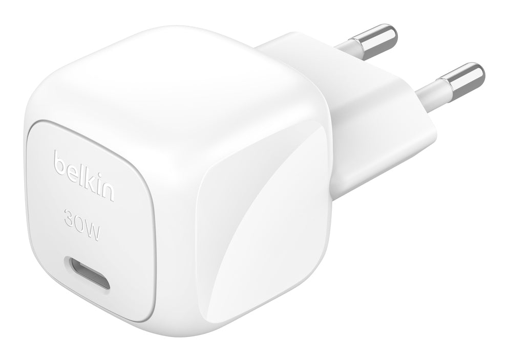 Belkin - Chargeur secteur cube USB-C - 30W - Blanc