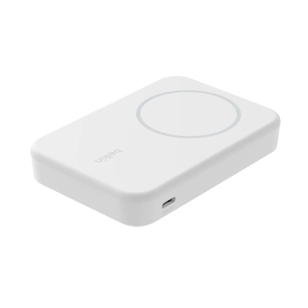 Belkin - Powerbank Magsafe Qi2 8000 mAh avec stand - Blanc