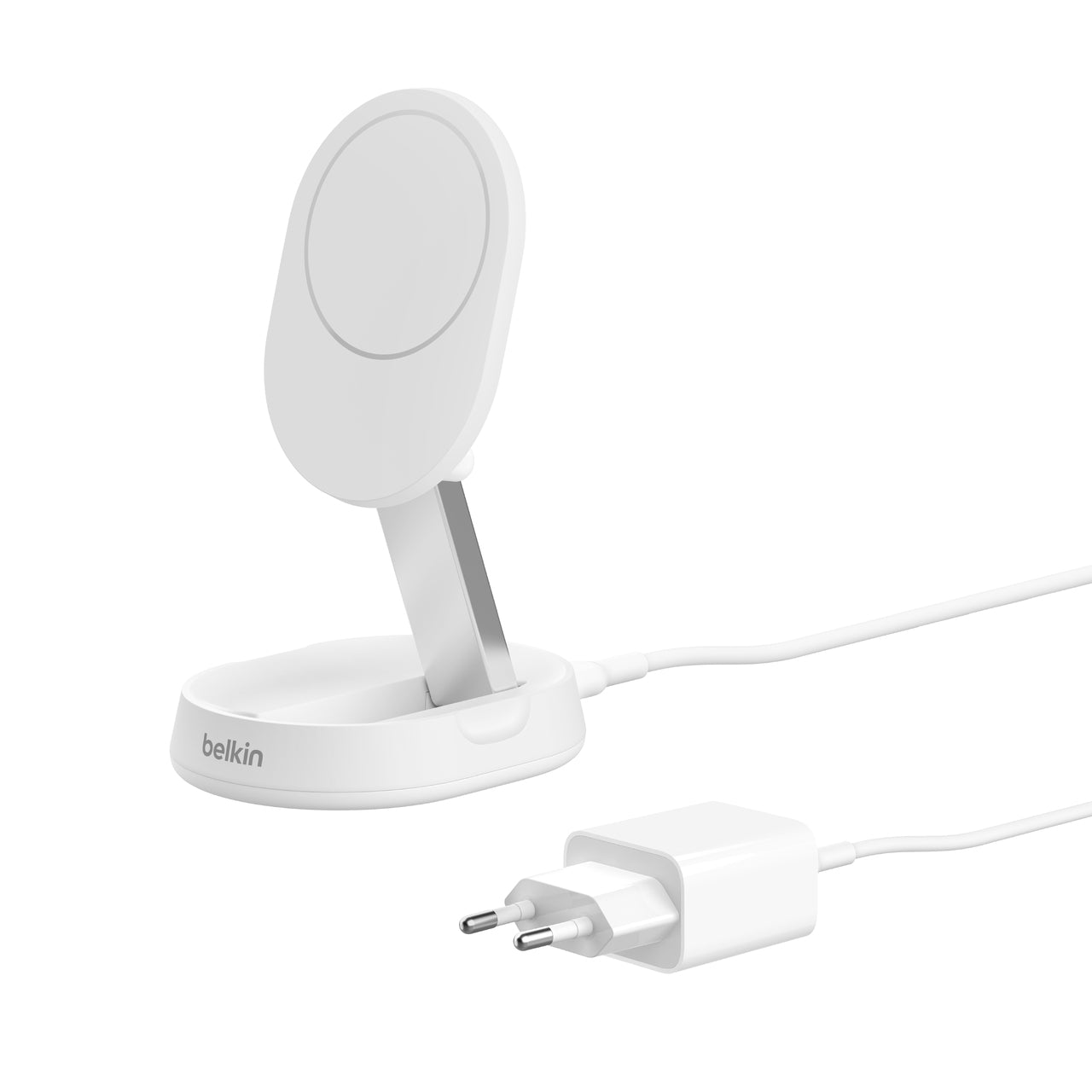Belkin - Support pliable magnétique - Qi2 - 15 W - Blanc