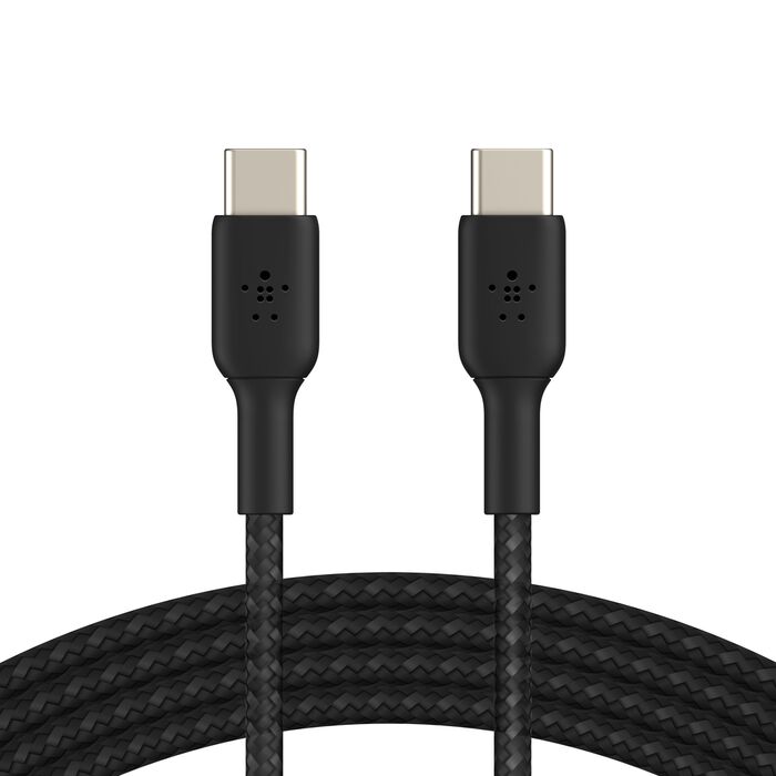 Belkin - Câble tressé USB-C vers USB-C (60W) - 2 m - Noir