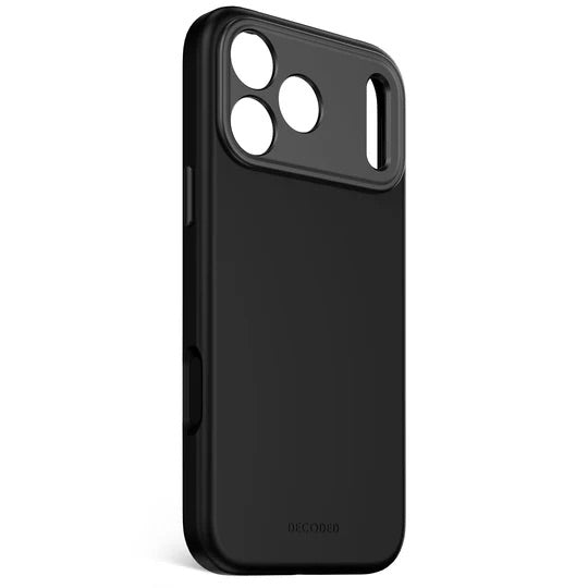 Decoded - Coque Silicone pour iPhone 17 Pro Max - Noir