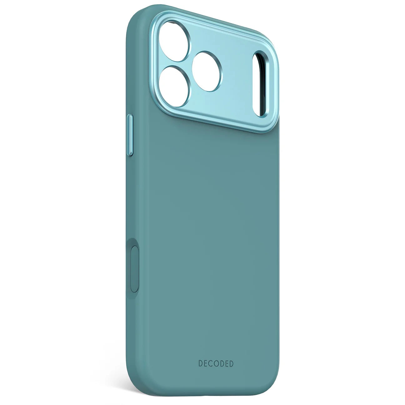 Decoded - Coque Silicone pour iPhone 17 Pro Max - Bleu retro