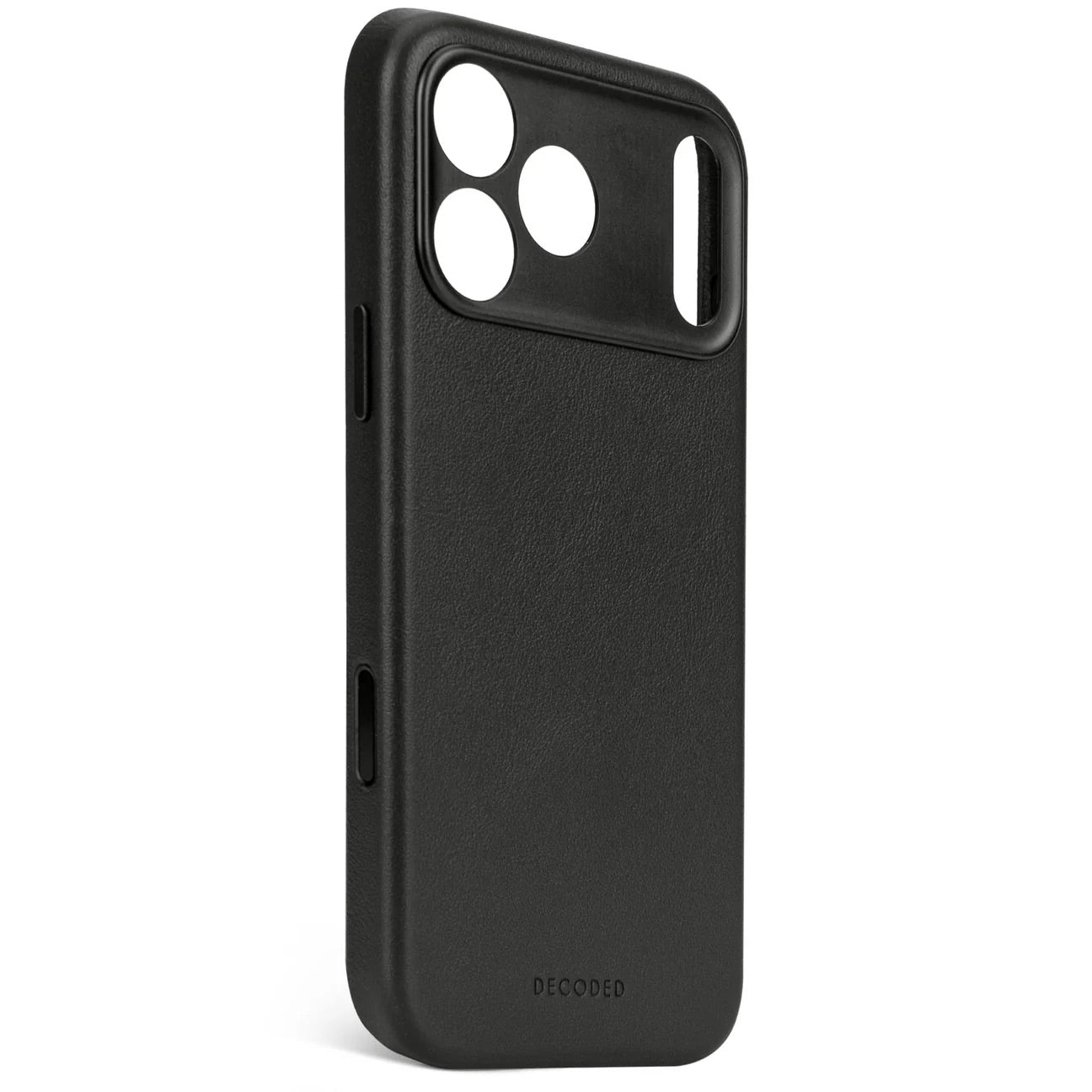 Decoded - Coque en cuir pour iPhone 17 Pro - Noir