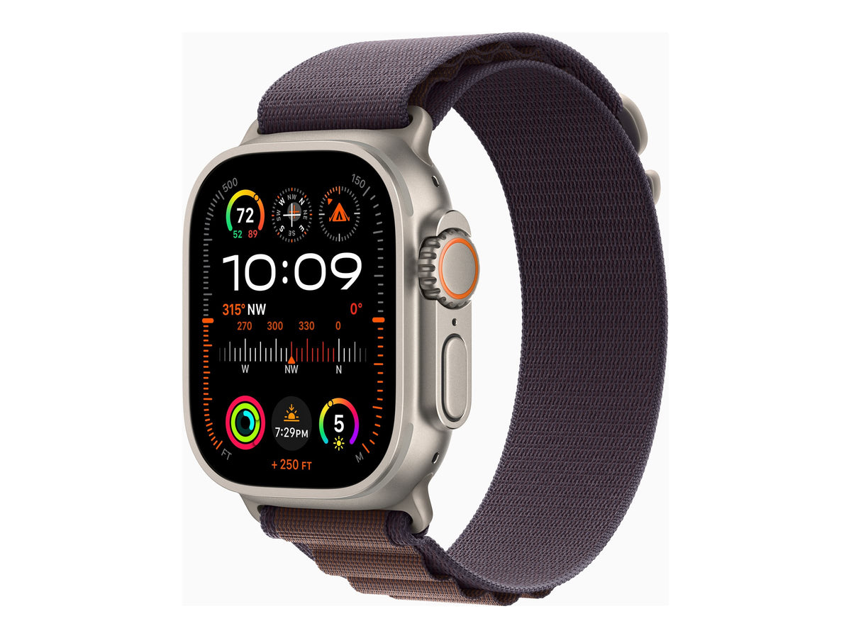 Apple Watch Ultra 2 - GPS+Cell - 49 mm - Boîtier titane - Boucle Alpine indigo - S