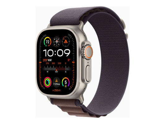 Apple Watch Ultra 2 - GPS+Cell - 49 mm - Boîtier titane - Boucle Alpine indigo - S