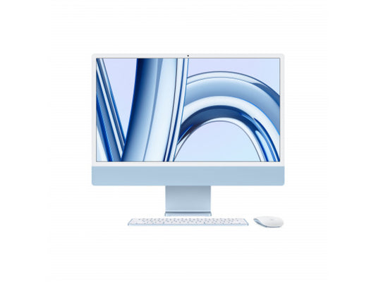 iMac 24" Retina 4,5K - 2023 - Apple M3 [CPU 8c + GPU 10c] - 8 Go - 256 Go - Bleu