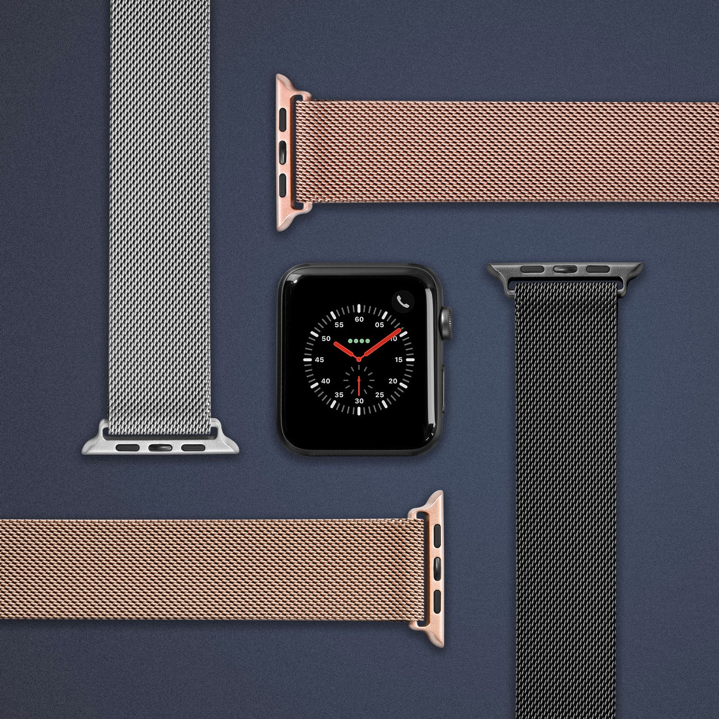 Laut - Bracelet milanais Steel Loop - 38 à 42 mm - Or