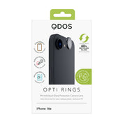 Qdos - Protection d'objectif OptiRing - iPhone 17e/16e - Noir