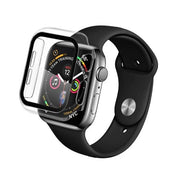 Qdos - Protection pour Apple Watch 40 mm (Series SE/Series 6/5/4) - Transparent/noir