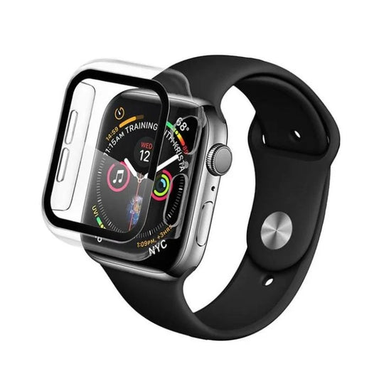 Qdos - Protection pour Apple Watch 40 mm (Series SE/Series 6/5/4) - Transparent/noir