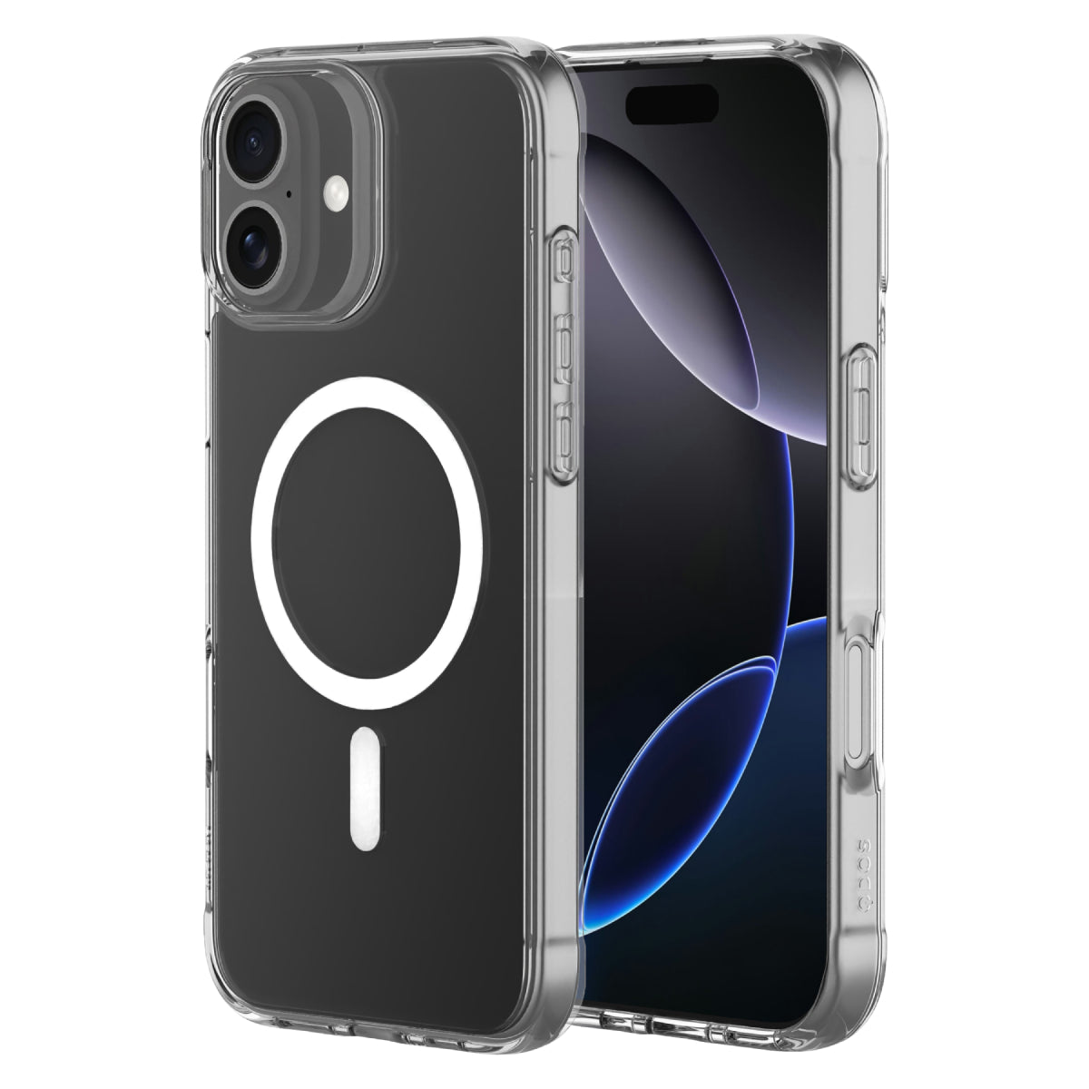 Qdos - Coque Hybrid Snap MagSafe - iPhone 16 Plus - Transparent