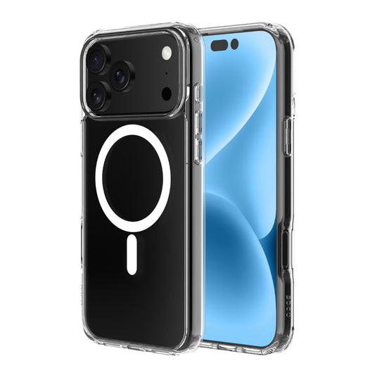 Qdos - Coque Hybrid Snap MagSafe iPhone 17 Pro Max - Transparent