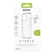 Qdos - Coque Hybrid - iPhone 16 - Transparent